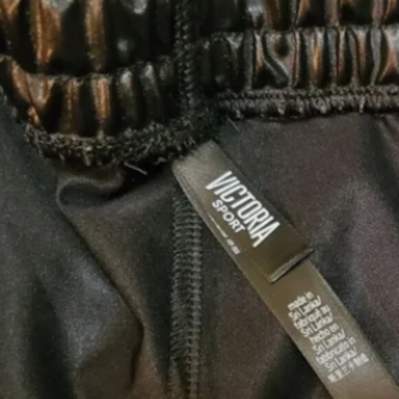 Victoria Secret Sport Faux Leather Joggers Women’s Size XS (loose fit) - Picture 2 of 15